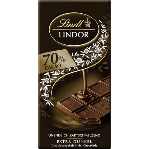 Lindt LINDOR Tafel 70%, 100 g