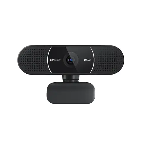 EMEET 2K Webcam with Autofocus, Privacy Cover, Plug & Play, Compatible with Multiple Systems and Software，E3115