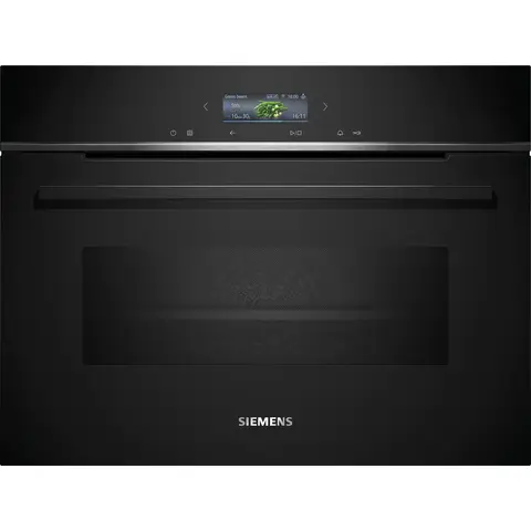 Siemens CM776GKB1 iQ700 Compacte oven met magnetron 60 x 45 cm Zwart