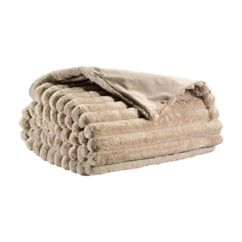 Vivaraise Couverture Alice beige - 130 x 160 cm