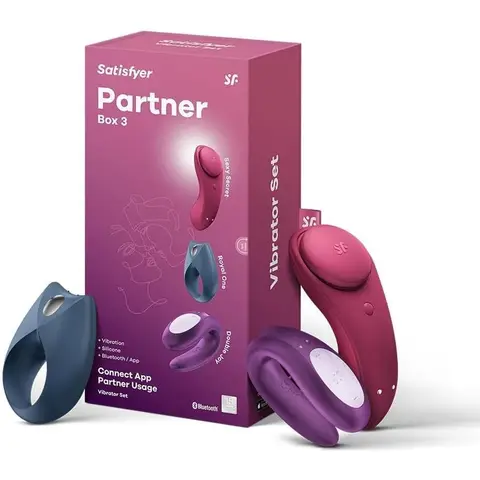 Satisfyer Partner Box 3 | App-gesteuerte Pleasure Box mit Double Joy, Sexy Secret, Royal One | Wiederaufladbar & Wasserdicht (IPX7)