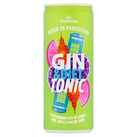 Morrisons Gin & Diet Tonic 250ml