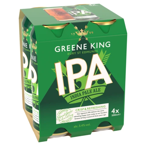 Greene King Ipa 4 X 500Ml (3.4%)