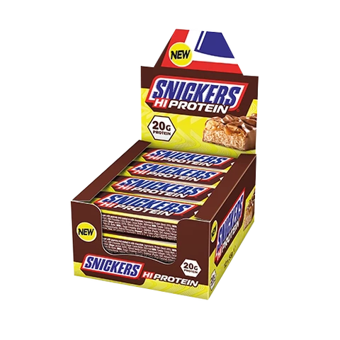 Barre Protéinée Snickers Hi Protein Chocolat Cacahuète Caramel 20 g