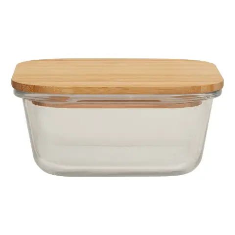 Freska 800ml Glass Container With Bamboo Lid