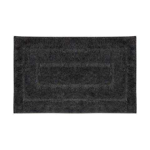 Anika Bath Mat Microfibre Jacquard Charcoal 50x80cm