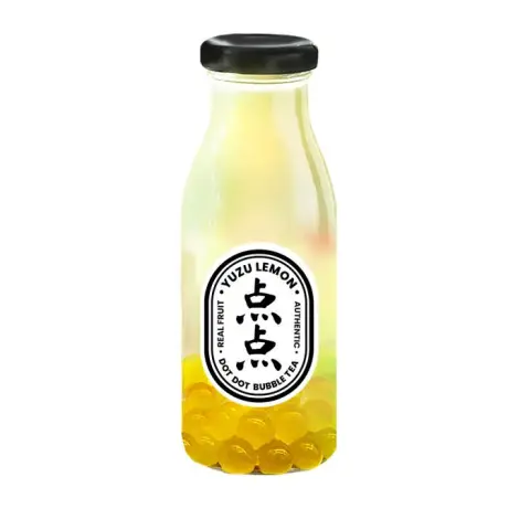 Dot Dot Bubble Tea - Yuzu Lemon Bubble Tea - 250ml