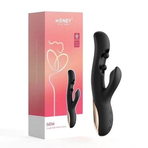 Honey Play Box - Gem Twin Balls Rabbit Vibrator (App Controlled)