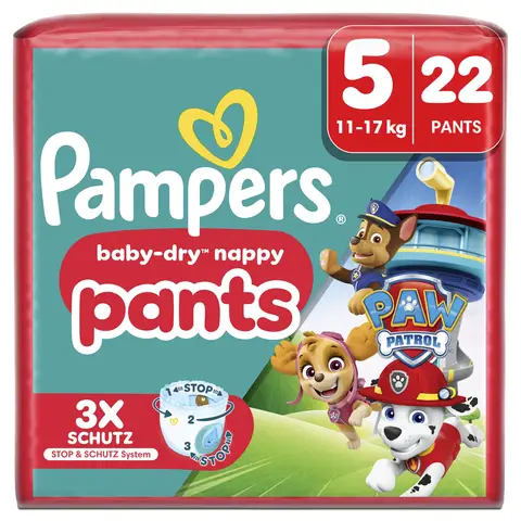 PAMPERS Culottes Motifs - Absorption moyenne (T5) - x22
