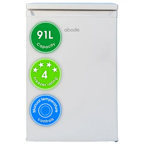 abode A85UCFZ552E1W 55cm Undercounter Freezer - White - E Rated