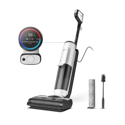 Tineco FLOOR ONE S5 STEAM intelligenter 2-in-1 Wischsauger und Dampfreiniger für Hartböden mit Digitaldisplay und langer Akkulaufzeit, reinigt und desinfiziert, ideal für hartnäckigen Schmutz