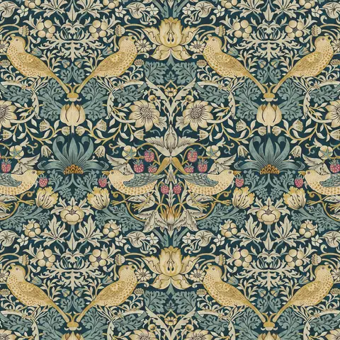 Morris And Co Strawberry Thief Wrapping PAPER 3M