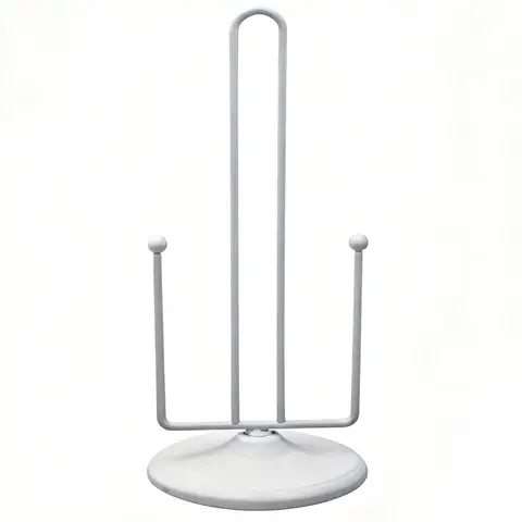 JU7CER Gray Kitchen Cleaning Paper Towel Holder - Countertop Standing, with Fixing Rod, Modern & Minimalist Design, Ideal for Home Use