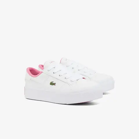 LACOSTE Baskets L001 SET 224 3 SUI - Blanc/rose clair, pointure 40,5