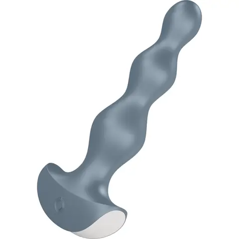 Satisfyer, vibrator, Lolli-plug, 2 inch, medisch silicone, waterdicht (IPX7), oplaadbaar, kleur: grijs