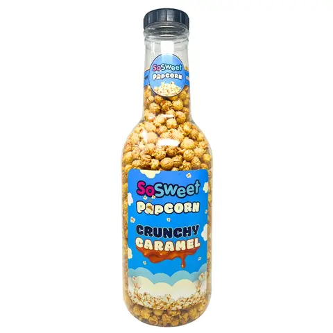 SoSweet Crunchy Caramel Popcorn LARGE Bottle 890g
