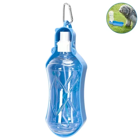 Tragbare Haustier-Wasserflasche L8,5*B8*H23,5 cm blau