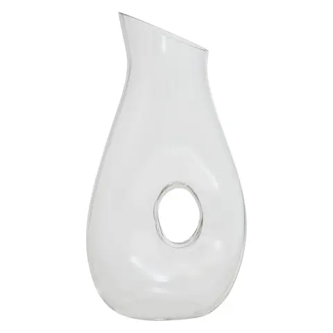 Maison by Premier Versatile 1500ml Clear Glass Decanter, Ergonomic Design Circular Cutout Handle Decanter, Stylish Decanter