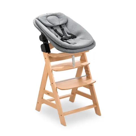 Hauck Neugeborenenaufsatz & Wippe Highchair Bouncer für Alpha, Beta & Arketa Hochstuhl - Dark Grey Melange
