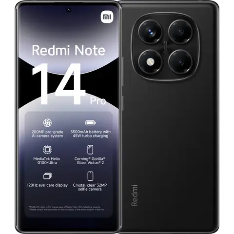 Redmi Note 14 Pro Middernachtzwart 8GB+256GB