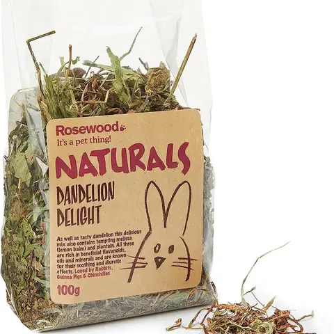 Rosewood Naturals Dandelion Delight Small Animal Treat, 100g