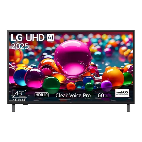 LG 43UA75006LA TV 43 Zoll (109 cm) 4K UHD AI TV (α7 Gen8 4K AI-Prozessor, webOS 25, 60 Hz) [Modelljahr 2025] [Energieeffizienzklasse G]
