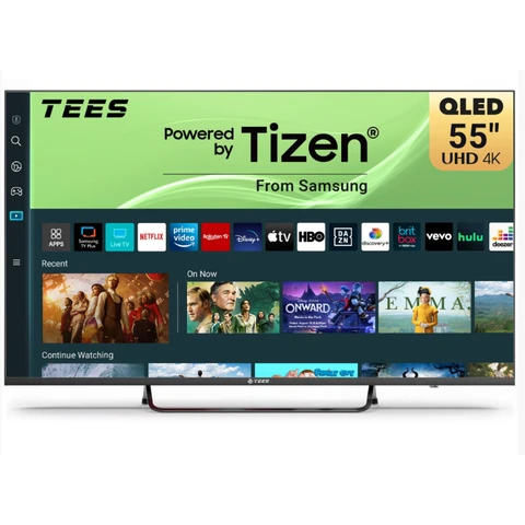 Tees TTQ55UQ1CS 55" 4K QLED Smart TV – Powered by Tizen OS