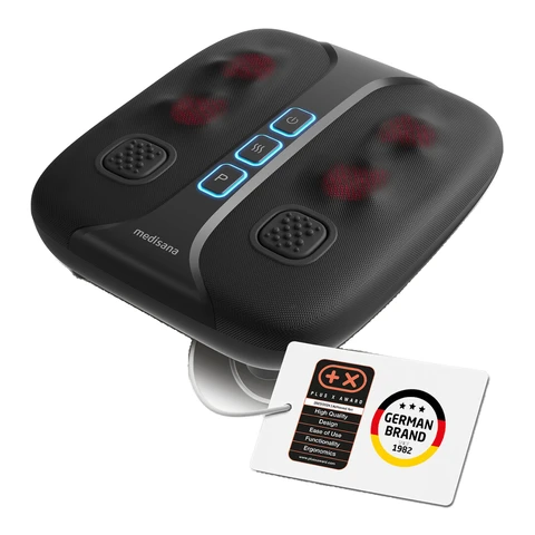 Medisana LM 100 Bein- und Fußmassagegerät 36,8 x 33,1 cm 1 Stück Schwarz Shiatsu mit Wärmefunktion