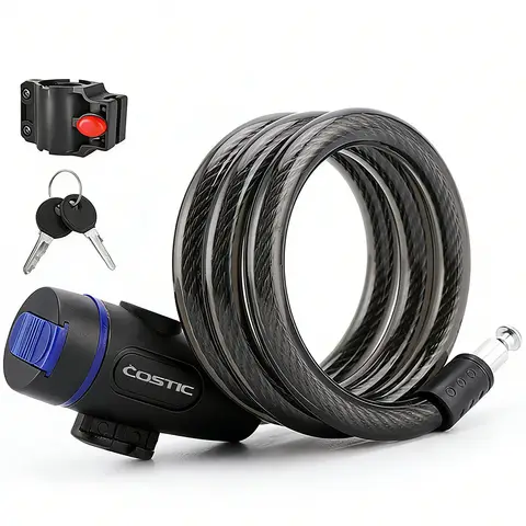 COSTIC Black Bicycle Lock - 1200MM Length