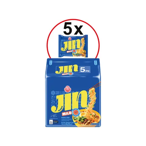 Ottogi Jin Ramen Mild Multipack 120gx5