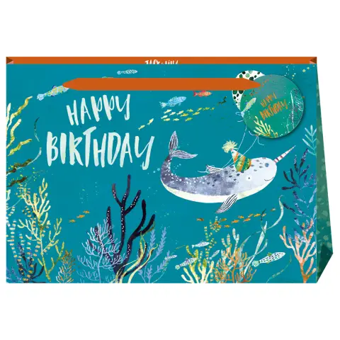 Jack & Lily Narwhal Large Gift Bag