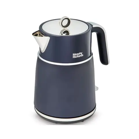 Morphy Richards Signature Matt Jug Kettle, 1.5L, Cordless, Midnight Blue (Navy) - 100703