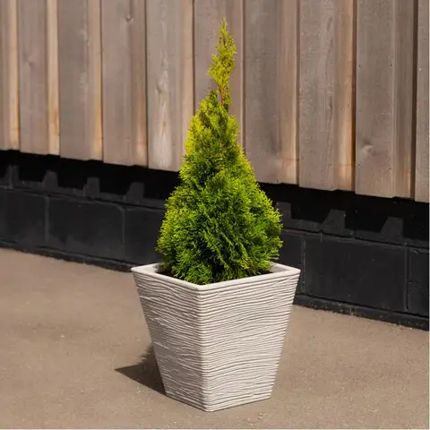 Strata Tapered Small 36cm x 36cm x 39cm-Stone