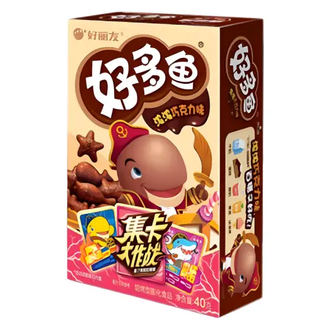 ORION CRACKERS LOW SUGAR CHOCOLATE FLAVOUR) 40g 好丽友好多鱼浓浓巧克力味 40g