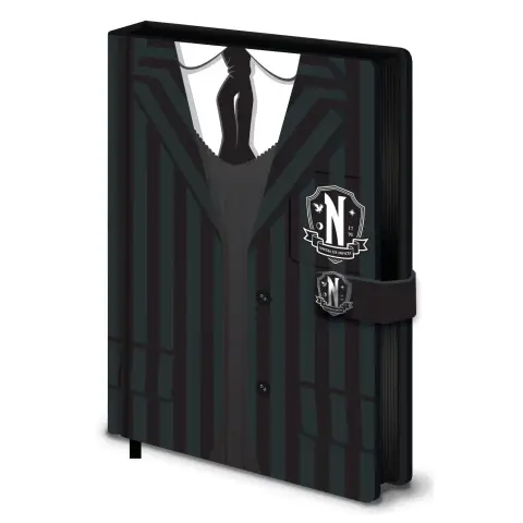 Wednesday Uniform A5 Premium Notebook  Clasp