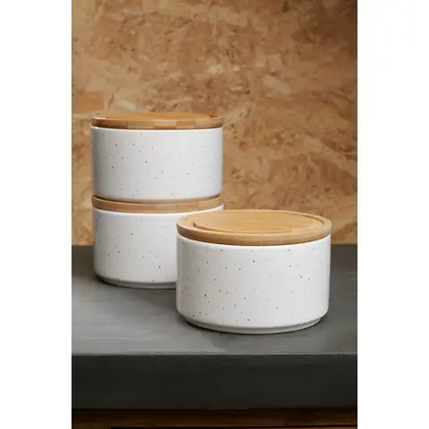 Maison by Premier Set of 3 Stackable Canisters