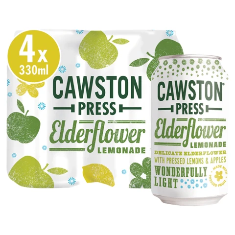 Cawston Press Elderflower Lemonade 4 X 330ml
