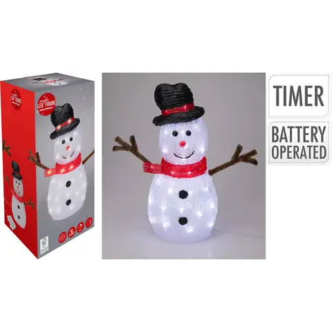 SNOWMAN 40LED 40CM