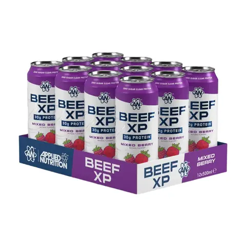 Applied Nutrition Beef-XP Clear Protein Nutrition Drink Mixed Berry Flavour - 12 x 500ml