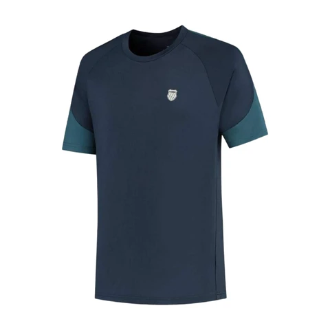 Kswiss Hypercourt Mesh Crew 3 Peacoat Indian Teal T-Shirt S