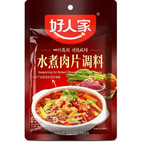 Hao Ren Jia Boiled Pork Slices Seasoning, 100g