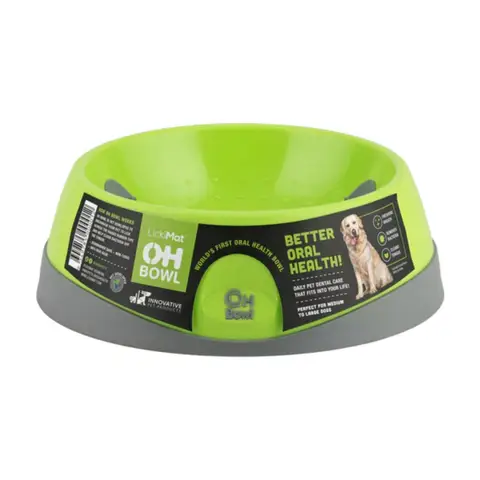 LickiMat OH Dog Bowl Medium Green