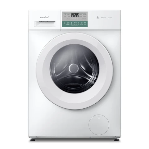 COMFEE' Lave-linge séchant 2-en-1, chargeur 10 kg/7 kg, 60 cm, fonction vapeur, moteur BLDC, séchage automatique, certification Woolmark, panneau tactile, blanc - CFP03ED100W-HR [Classe énergétique A]