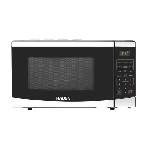 Haden Stainless Steel Solo Microwave - 20L, 800W, Digital Controls, 11 Power Levels, Auto Defrost & Child Lock, Easy Clean Interior, 212528