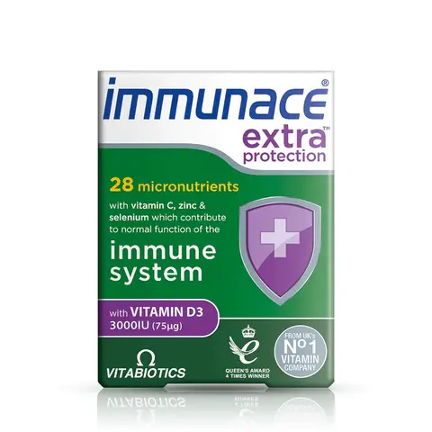 Vitabiotics Immunace Extra Protection Daily Wellness Support Tablets - 30 Tablets
