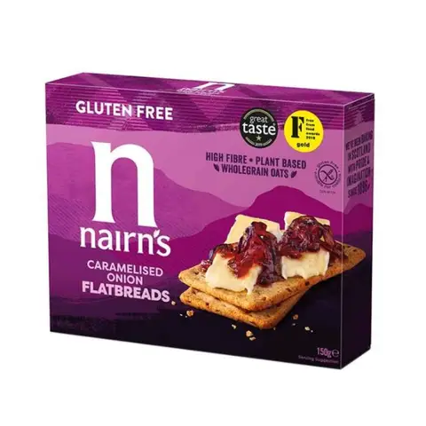Nairn's Gluten Free Caramelised Onion Flatbreads 150g