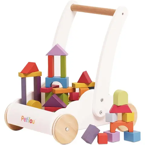 Le Toy Van Wooden Rainbow Baby Walker & Puzzle