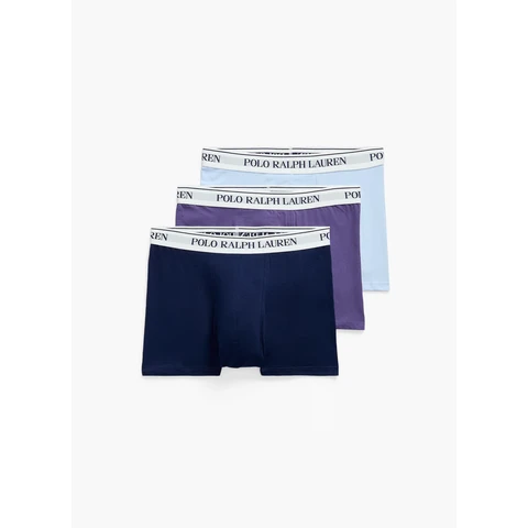 Ralph Lauren Classic Stretch-Cotton Trunk 3-Pack Jnbery/Oxfrd Blue/Cruise Navy L 714830299175