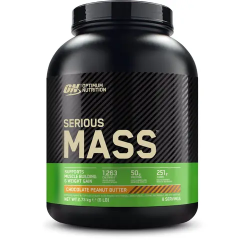 Optimum Nutrition Serious Mass chocolade pindakaas 2,73 kg (10 porties)