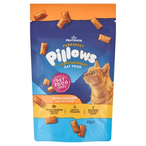 Morrisons Chicken Cat Snack Pillows 60g